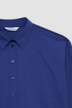 DeFacto Oversize Fit Gömlek Yaka Poplin Uzun Kollu %100 Pamuk Tunik 16 DeFacto Oversize Fit Gömlek Yaka Poplin Uzun Kollu %100 Pamuk Tunik -Tunik Style T5494AZ 22AU BE413 07 01