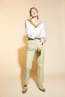 DeFacto Straight Fit Gabardin %100 Pamuk Pantolon -Tunik Style T5617AZ 22SP GN497 03 03