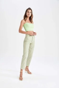 DeFacto Straight Fit Gabardin %100 Pamuk Pantolon -Tunik Style T5617AZ 22SP GN497 06 02