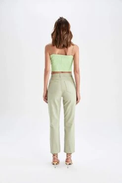 DeFacto Straight Fit Gabardin %100 Pamuk Pantolon -Tunik Style T5617AZ 22SP GN497 09 02