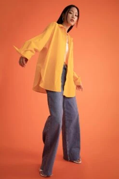 DeFacto Oversize Fit Uzun Kollu Poplin %100 Pamuk Gömlek