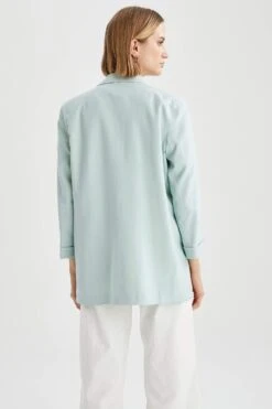 DeFacto Loose Fit Yarım Kollu Viskon Blazer Ceket 16 DeFacto Loose Fit Yarım Kollu Viskon Blazer Ceket -Tunik Style U2934AZ 21SP TR376 06 02