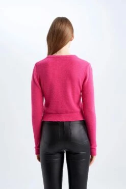 DeFacto Coool Slim Fit Bisiklet Yaka Kazak -Tunik Style U3145AZ 22AU PN219 04 01