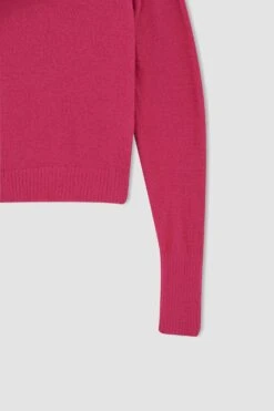 DeFacto Coool Slim Fit Bisiklet Yaka Kazak -Tunik Style U3145AZ 22AU PN219 06 01