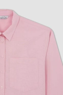 DeFacto Oversize Fit Oxford Uzun Kollu %100 Pamuk Gömlek -Tunik Style V2439AZ 22AU PN152 07 02