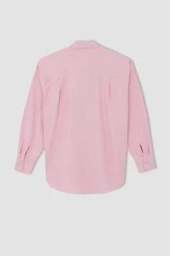 DeFacto Oversize Fit Oxford Uzun Kollu %100 Pamuk Gömlek -Tunik Style V2439AZ 22AU PN152 08 02