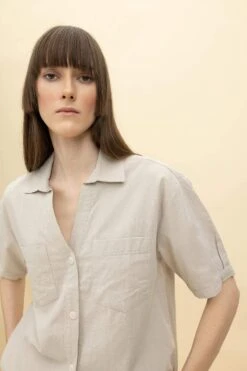 DeFacto Boxy Fit Kısa Kollu Gömlek -Tunik Style V2523AZ 23SM BG614 03 02