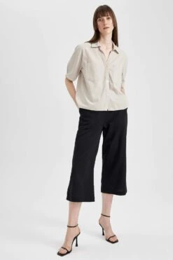 DeFacto Boxy Fit Kısa Kollu Gömlek -Tunik Style V2523AZ 23SM BG614 05 02