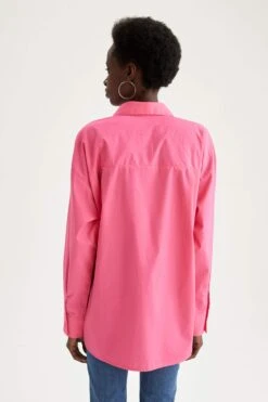 DeFacto Cepli Oversize Fit Poplin Gömlek %100 Pamuk Tunik 17 DeFacto Cepli Oversize Fit Poplin Gömlek %100 Pamuk Tunik -Tunik Style V3984AZ 22SM PN149 08 01