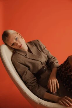 DeFacto Kareli Kapaklı Cepli Regular Fit Uzun Kollu Blazer Ceket