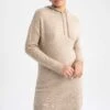 DeFacto Regular Fit Kapüşonlu Uzun Kollu Örgü Desenli Triko Tunik 2 DeFacto Regular Fit Kapüşonlu Uzun Kollu Örgü Desenli Triko Tunik -Tunik Style W0610AZ 22WN BG566 01 03