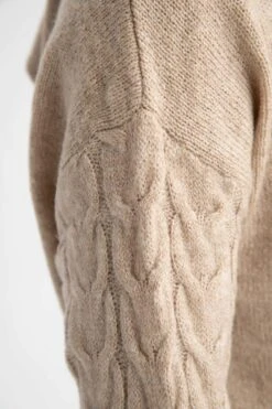 DeFacto Regular Fit Kapüşonlu Uzun Kollu Örgü Desenli Triko Tunik -Tunik Style W0610AZ 22WN BG566 06 02