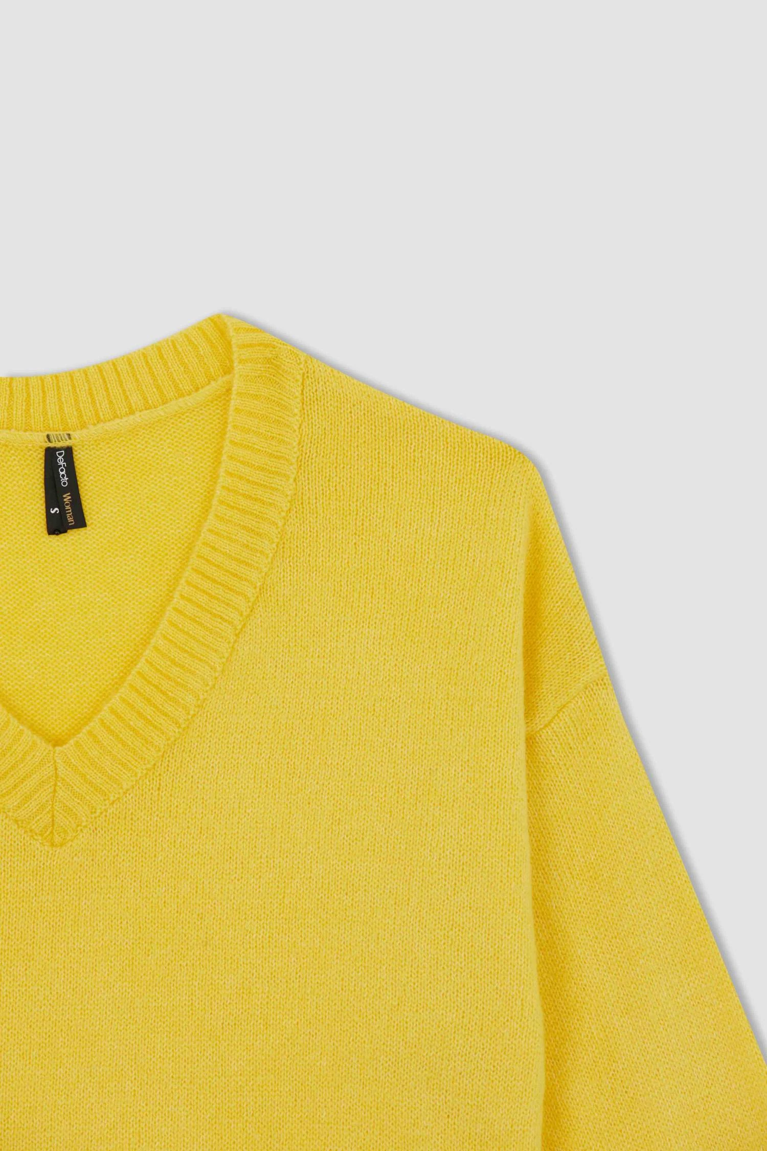 DeFacto Relax Fit V Yaka Kazak 9 DeFacto Relax Fit V Yaka Kazak – Bild 7