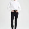 DeFacto Anna Super Skinny Fit Yüksek Bel Pantolon -Tunik Style W3534AZ 23SP BK27 01 01