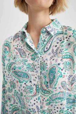 DeFacto Traditional Regular Fit Uzun Kollu Gömlek -Tunik Style W4515AZ 22SP BE116 05 01