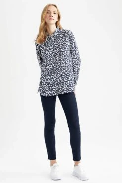 DeFacto Oversize Fit Uzun Kollu Gömlek 15 DeFacto Oversize Fit Uzun Kollu Gömlek -Tunik Style W4515AZ 23SP BE458 05 02