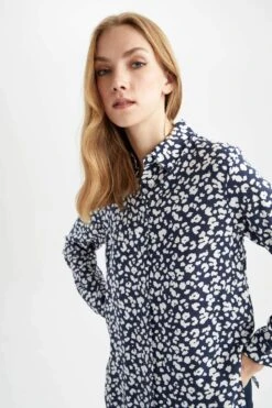 DeFacto Oversize Fit Uzun Kollu Gömlek 18 DeFacto Oversize Fit Uzun Kollu Gömlek -Tunik Style W4515AZ 23SP BE458 08 01