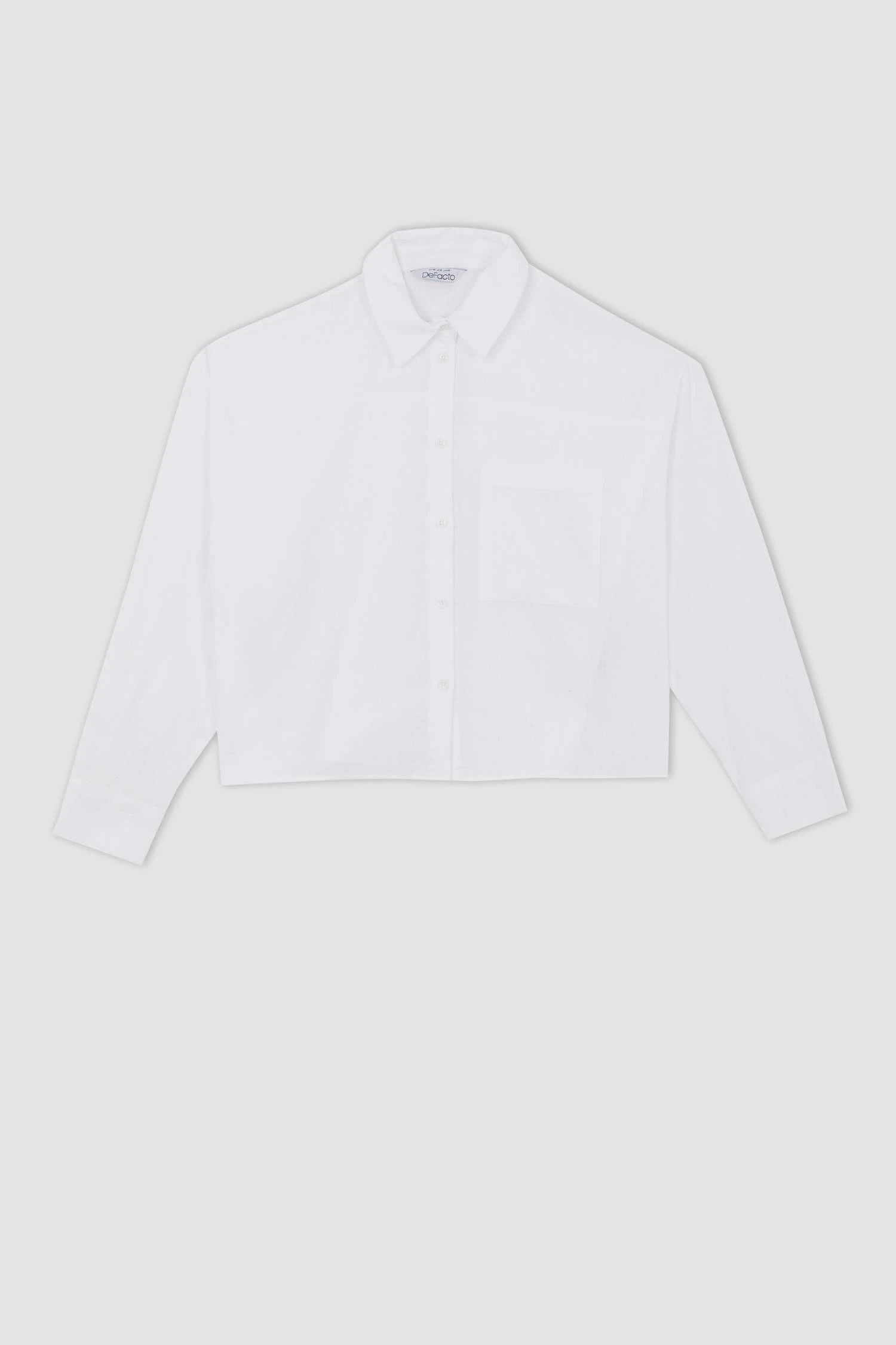 DeFacto Oversize Fit Keten Karışımlı Uzun Kollu Gömlek 9 DeFacto Oversize Fit Keten Karışımlı Uzun Kollu Gömlek – Bild 7