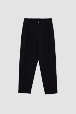 DeFacto Slouchy Bilek Boy Keten Karışımlı Pantolon -Tunik Style W5329AZ 23SM BK27 06 01