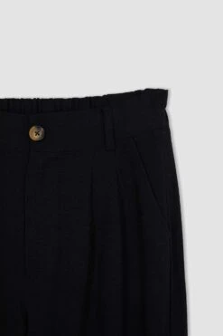 DeFacto Slouchy Bilek Boy Keten Karışımlı Pantolon -Tunik Style W5329AZ 23SM BK27 07 01