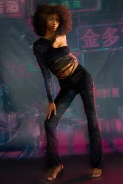 DeFacto İspanyol Paça Bel Detaylı Kadife Pantolon 12 DeFacto İspanyol Paça Bel Detaylı Kadife Pantolon -Tunik Style W7062AZ 21CW BK27 04 02