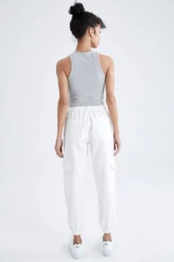 DeFacto Coool Jogger Standart Fit Kargo Cepli Gabardin %100 Pamuk Pantolon -Tunik Style W8036AZ 22SP WT77 07 01