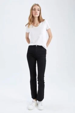 DeFacto Uzun Boy Gabardin Pantolon -Tunik Style W8481AZ 22AU BK81 03 01