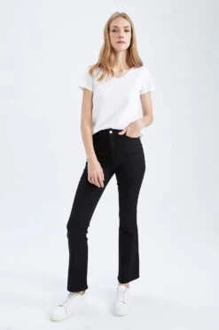 DeFacto Uzun Boy Gabardin Pantolon -Tunik Style W8481AZ 22AU BK81 04 01