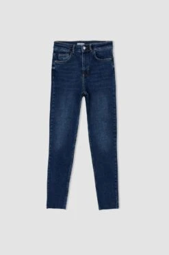 DeFacto Skinny Fit Paça Ucu Kesik Uzun Jean Pantolon -Tunik Style X1090AZ 22AU NM34 04 01