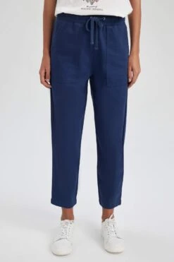 DeFacto Yüksek Esnek Belli Cepli Pantolon -Tunik Style X2977AZ 23SM NV31 04 01