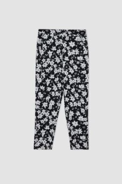 DeFacto Çiçek Desenli Keten Görünümlü Pantolon -Tunik Style X3471AZ 23SM BK81 07 01