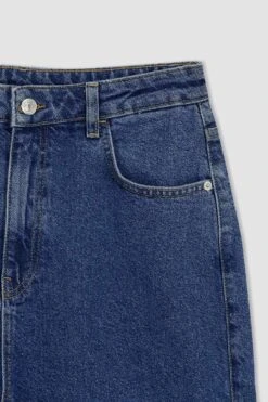 DeFacto 90's Wide Leg Yüksek Bel Geniş Paça Ekstra Uzun Kargo Jean %100 Pamuk Pantolon -Tunik Style X3826AZ 22SM NM28 08 08