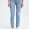 DeFacto Carmela Straight Fit Normal Bel Boru Paça Jean %100 Pamuk Pantolon -Tunik Style X3827AZ 22SM NM39 01 02