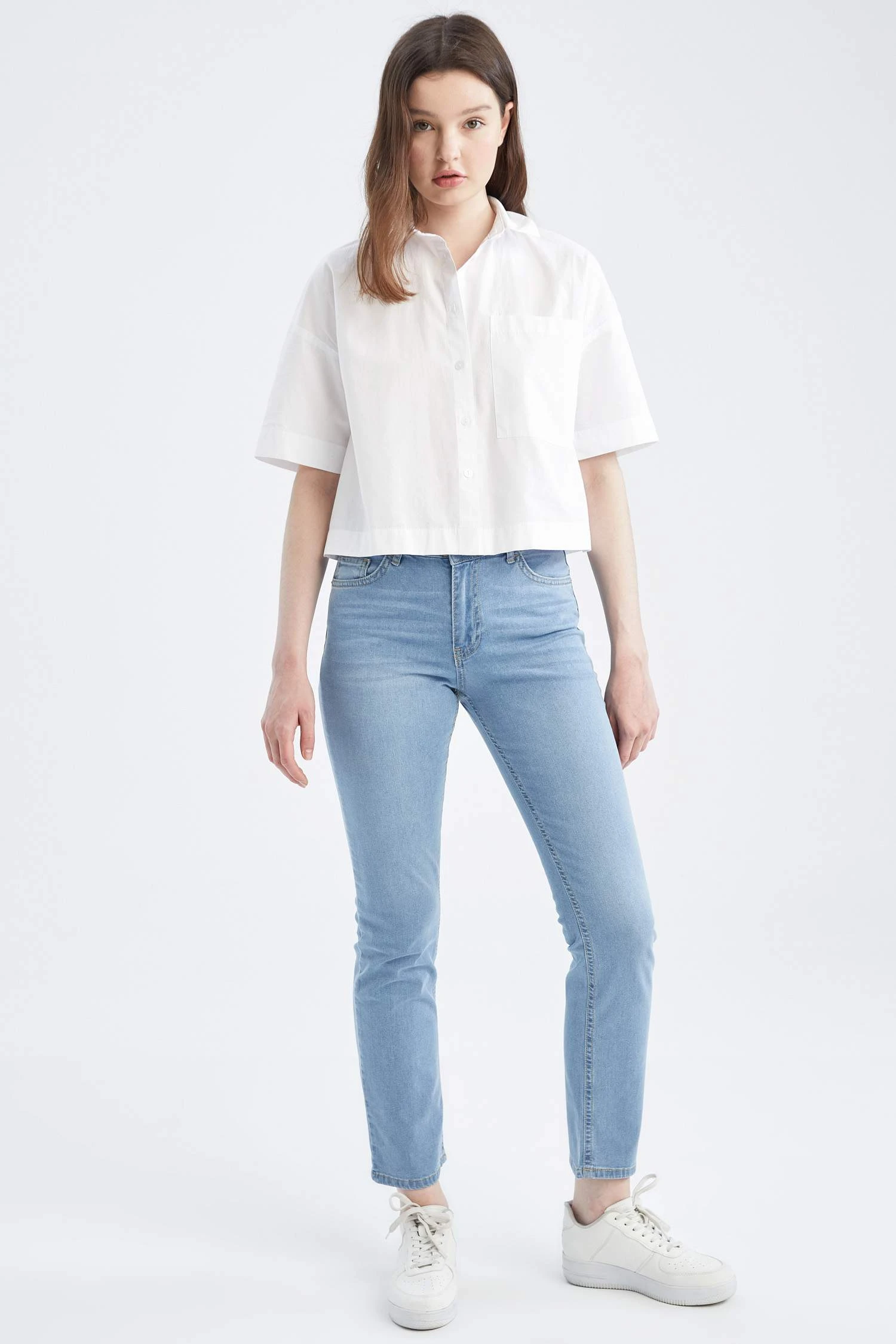 DeFacto Carmela Straight Fit Normal Bel Boru Paça Jean %100 Pamuk Pantolon 4 DeFacto Carmela Straight Fit Normal Bel Boru Paça Jean %100 Pamuk Pantolon – Bild 2