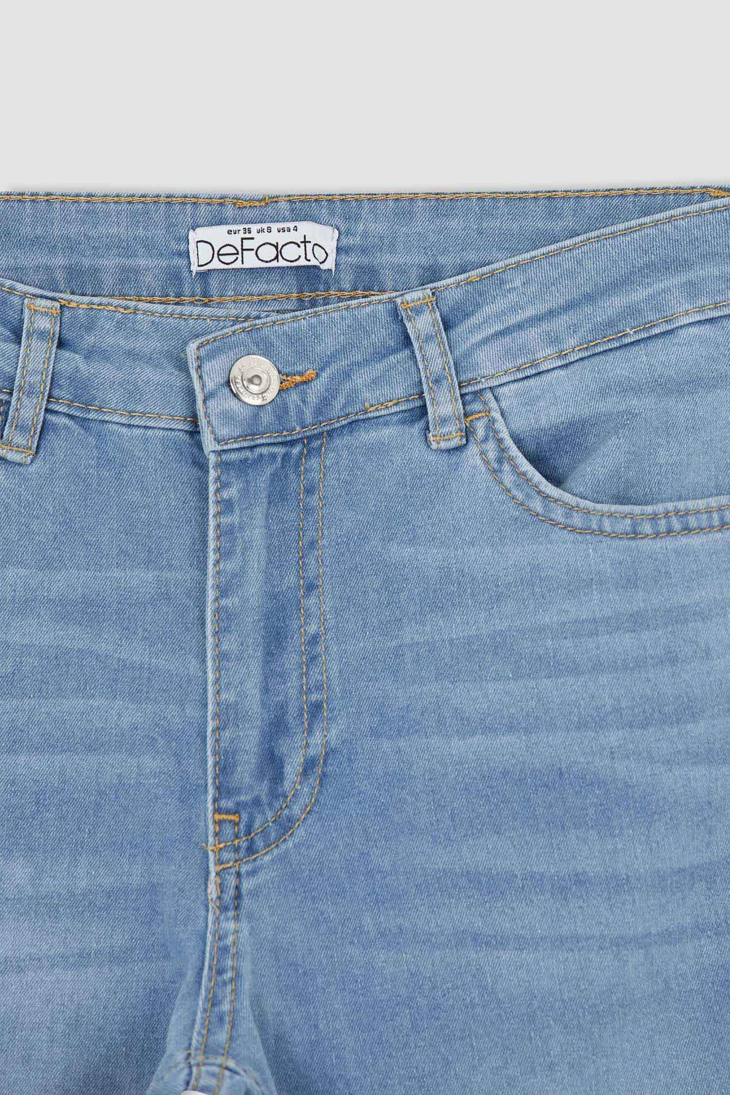 DeFacto Carmela Straight Fit Normal Bel Boru Paça Jean %100 Pamuk Pantolon 8 DeFacto Carmela Straight Fit Normal Bel Boru Paça Jean %100 Pamuk Pantolon – Bild 6