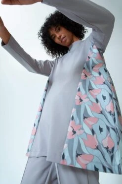 DeFacto Regular Fit Yarım Balıkçı Yaka Baskılı Uzun Kollu Tunik -Tunik Style X4625AZ 22SM GR111 05 02