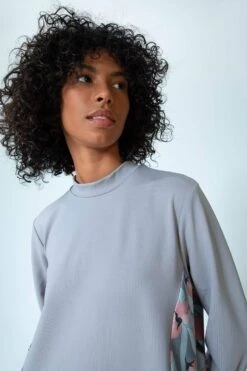 DeFacto Regular Fit Yarım Balıkçı Yaka Baskılı Uzun Kollu Tunik -Tunik Style X4625AZ 22SM GR111 06 02