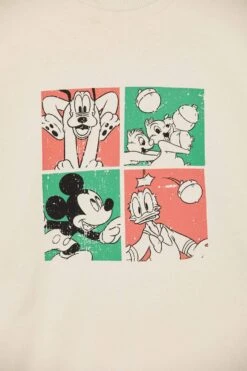 DeFacto Disney Mickey & Minnie Relax Fit Bisiklet Yaka Sweatshirt %100 Pamuk Tunik -Tunik Style X6910AZ 22SM ER144 08 01