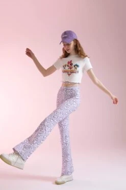 DeFacto Coool Desenli Normal Bel İspanyol Paça Uzun Pantolon