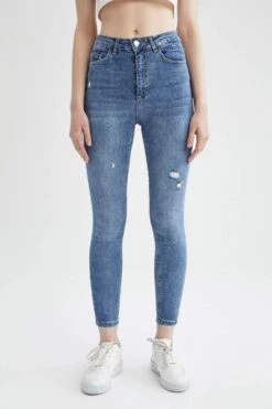 DeFacto Anna Super Skinny Fit Yırtık Detaylı Jean Pantolon