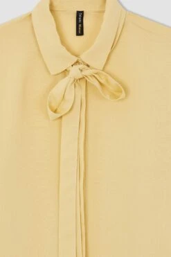 DeFacto Regular Fit Yakası Bağlamalı Uzun Kollu Viskon Tunik -Tunik Style X7545AZ 22SM BG409 08 01