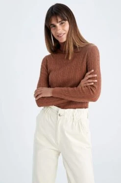 DeFacto Fitted Balıkçı Yaka Kazak