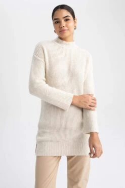 DeFacto Regular Fit Balıkçı Yaka Tunik -Tunik Style X7755AZ 22WN ER105 04 03