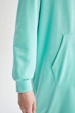 DeFacto Oversize Fit Kapüşonlu Kanguru Cepli Sweatshirt Tunik -Tunik Style X7946AZ 22SM TR219 08 02