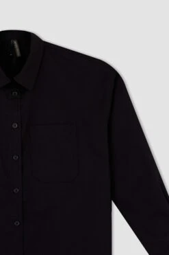 DeFacto Relax Fit Poplin Uzun Kollu Tunik -Tunik Style X8891AZ 22AU BK27 07 01