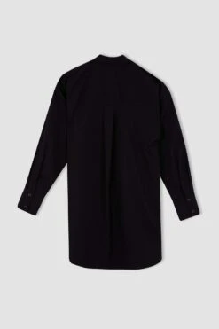 DeFacto Relax Fit Poplin Uzun Kollu Tunik -Tunik Style X8891AZ 22AU BK27 08 01