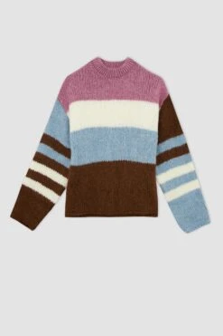 DeFacto Coool Oversize Fit Bisiklet Yaka Triko Kazak 17 DeFacto Coool Oversize Fit Bisiklet Yaka Triko Kazak -Tunik Style X9766AZ 22WN BN271 07 02