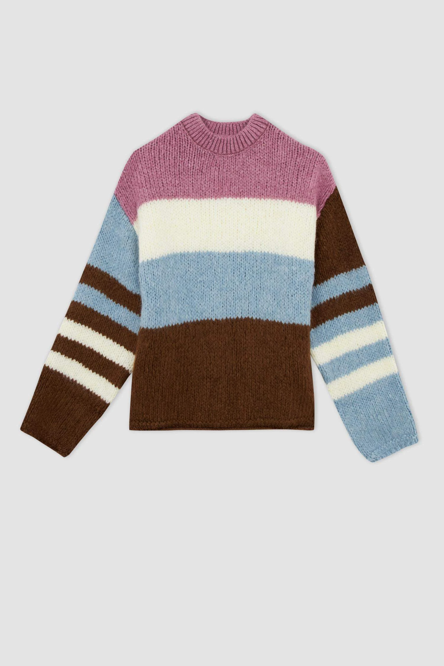 DeFacto Coool Oversize Fit Bisiklet Yaka Triko Kazak 9 DeFacto Coool Oversize Fit Bisiklet Yaka Triko Kazak – Bild 7