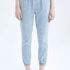 DeFacto Jogger Yüksek Bel Jean %100 Pamuk Pantolon -Tunik Style Y0080AZ 22SM NM39 01 02