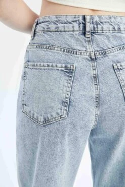 DeFacto Culotte Fit Yüksek Bel Crop %100 Pamuk Pantolon -Tunik Style Y0091AZ 22SM NM39 05 01